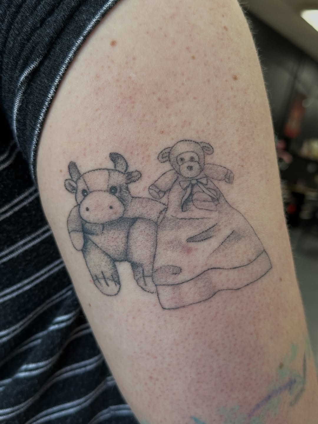 Tattoo by @johanna_tattoos — black_and_grey, illustrative