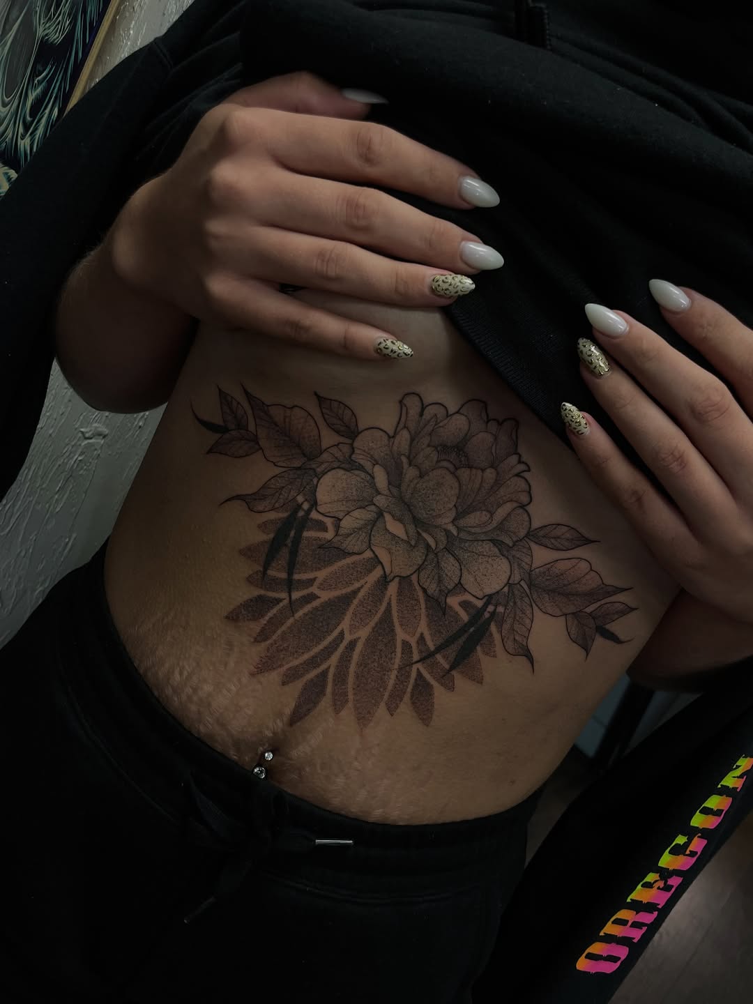 Tattoo by @_sinnertattoos โ black_and_grey, dotwork