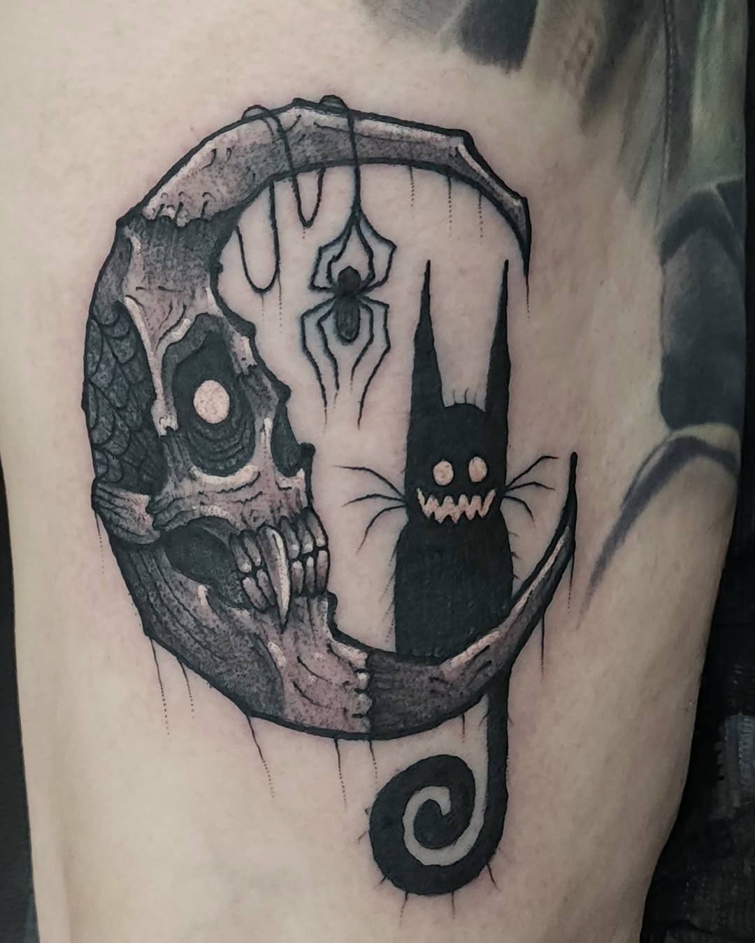 Tattoo by @george_labrada — dark_realism, black_and_grey
