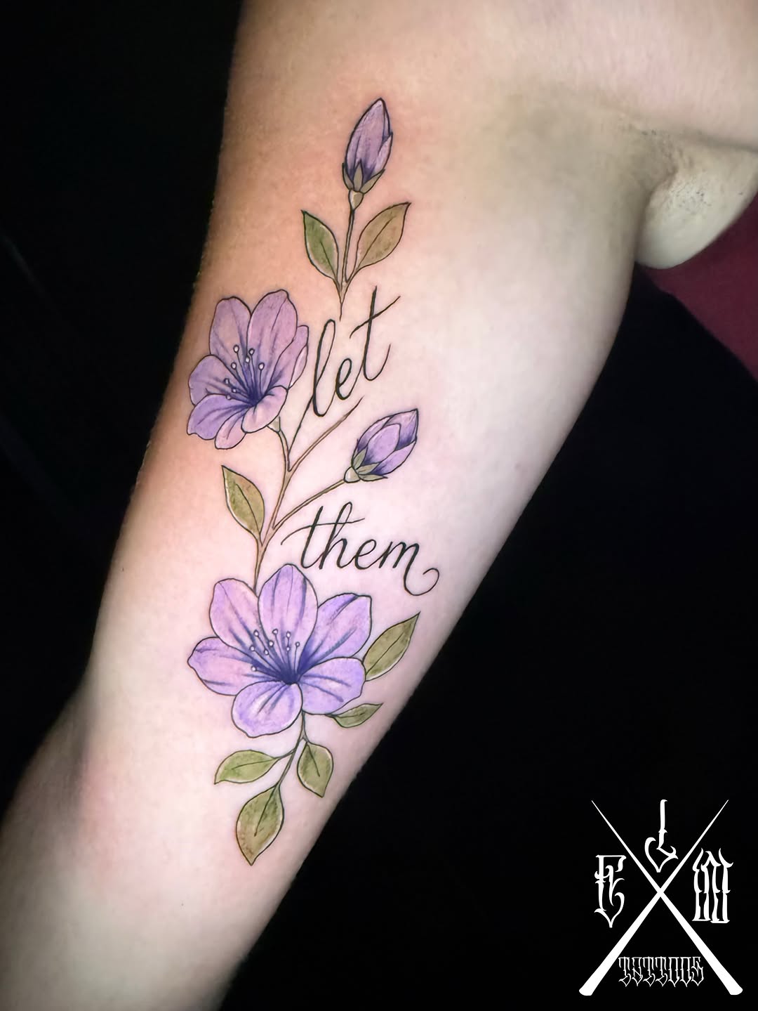 Tattoo by @ejwtattoos โ lettering_script, fine_line