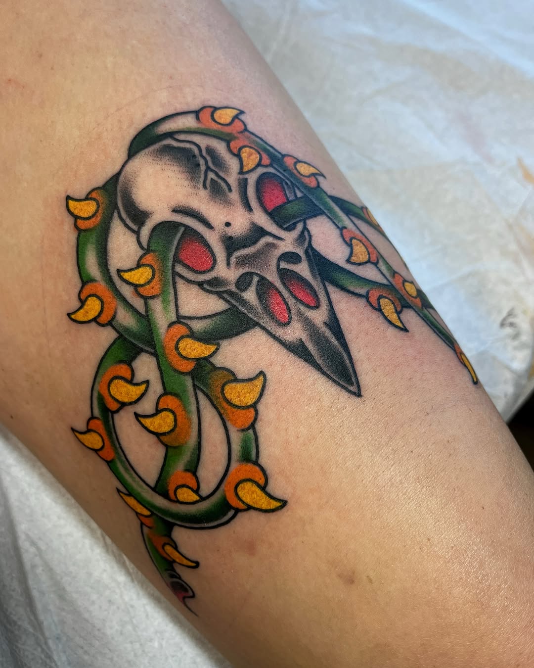 Tattoo by @mac.widow โ neo_traditional, black_and_grey