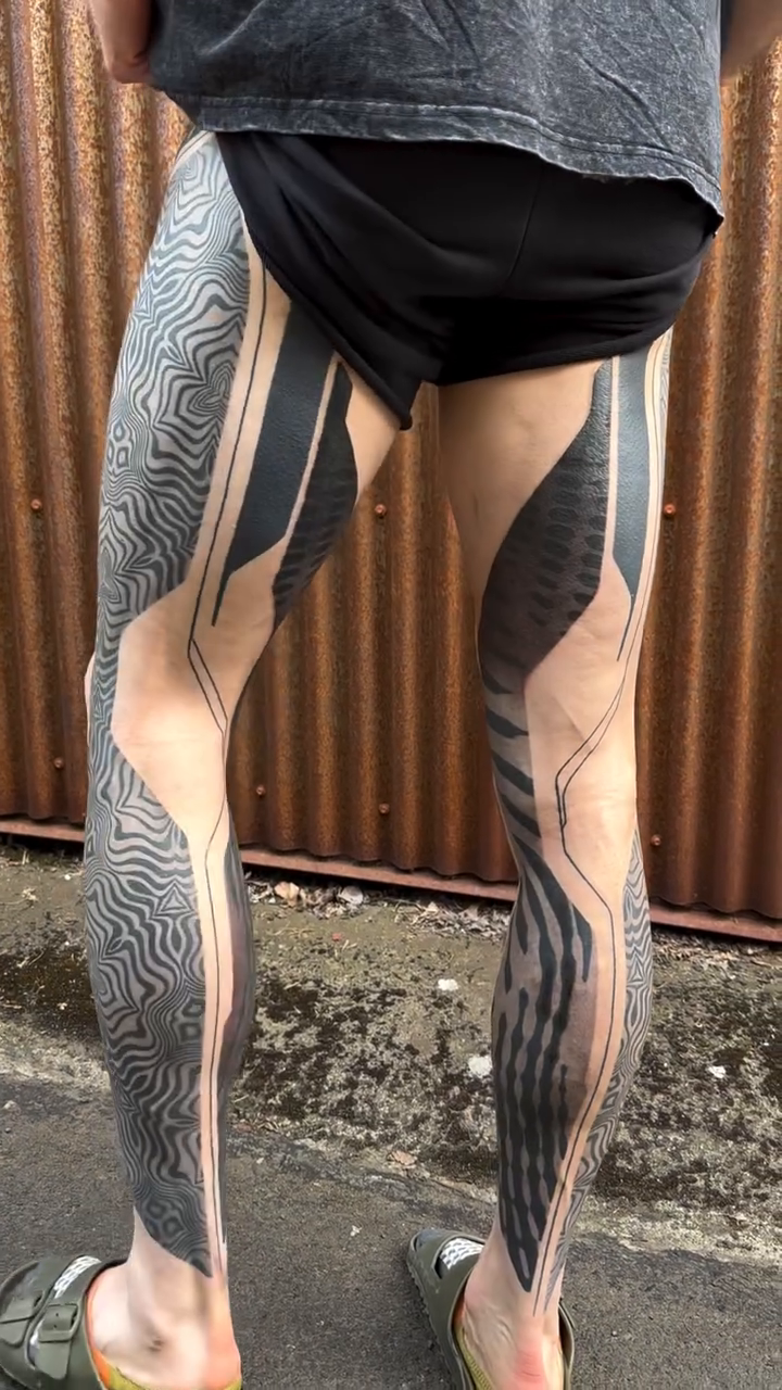 Tattoo by @cassadybell — geometric, blackwork