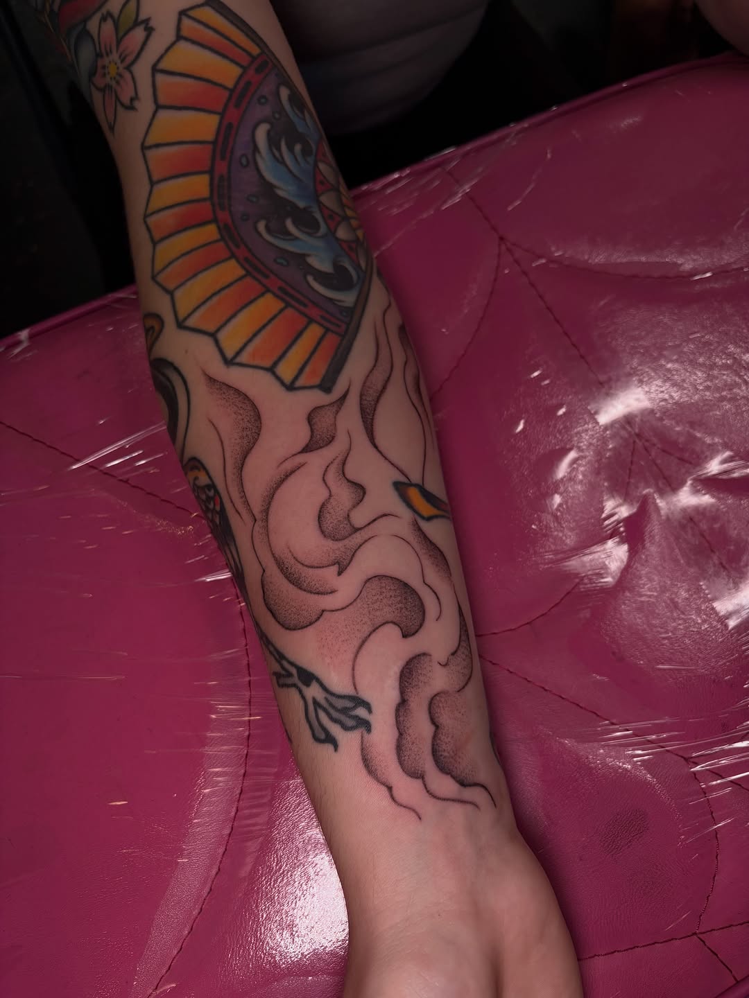 Tattoo by @lextattooos — japanese_irezumi, dotwork