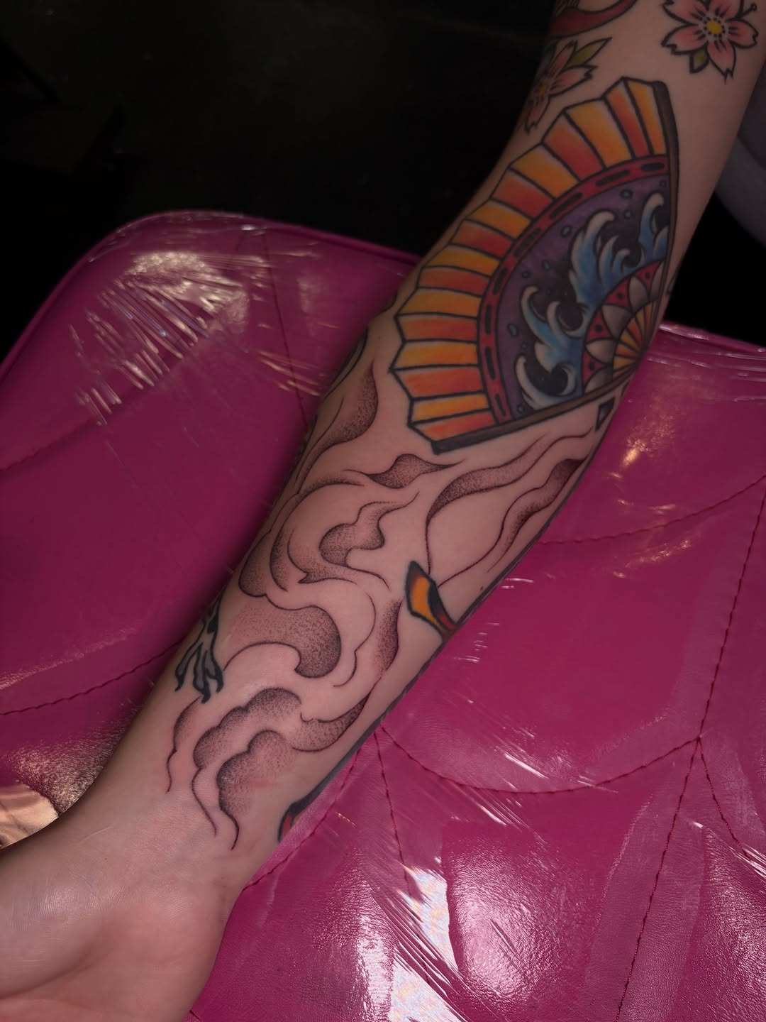 Tattoo by @lextattooos — japanese_irezumi, dotwork