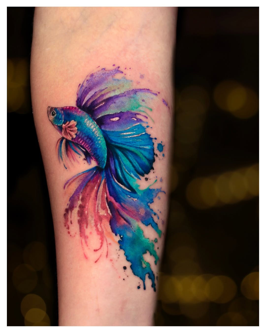 Tattoo by @inkyoursoul — watercolor