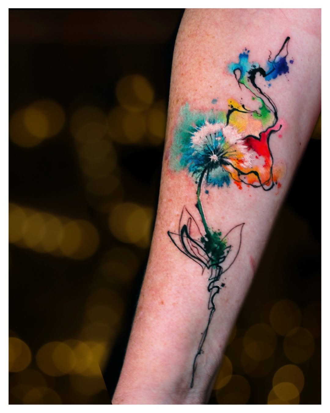 Tattoo by @inkyoursoul — watercolor, fine_line