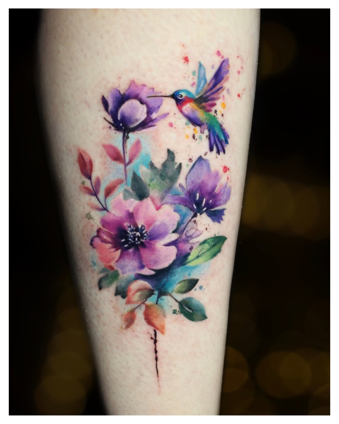 Tattoo by @inkyoursoul — watercolor