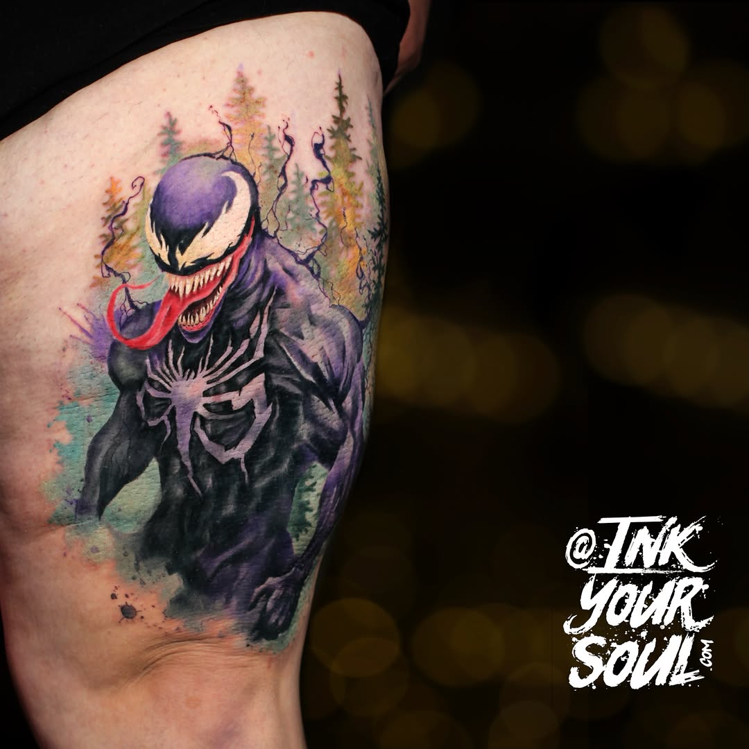 Tattoo by @inkyoursoul — realism, watercolor