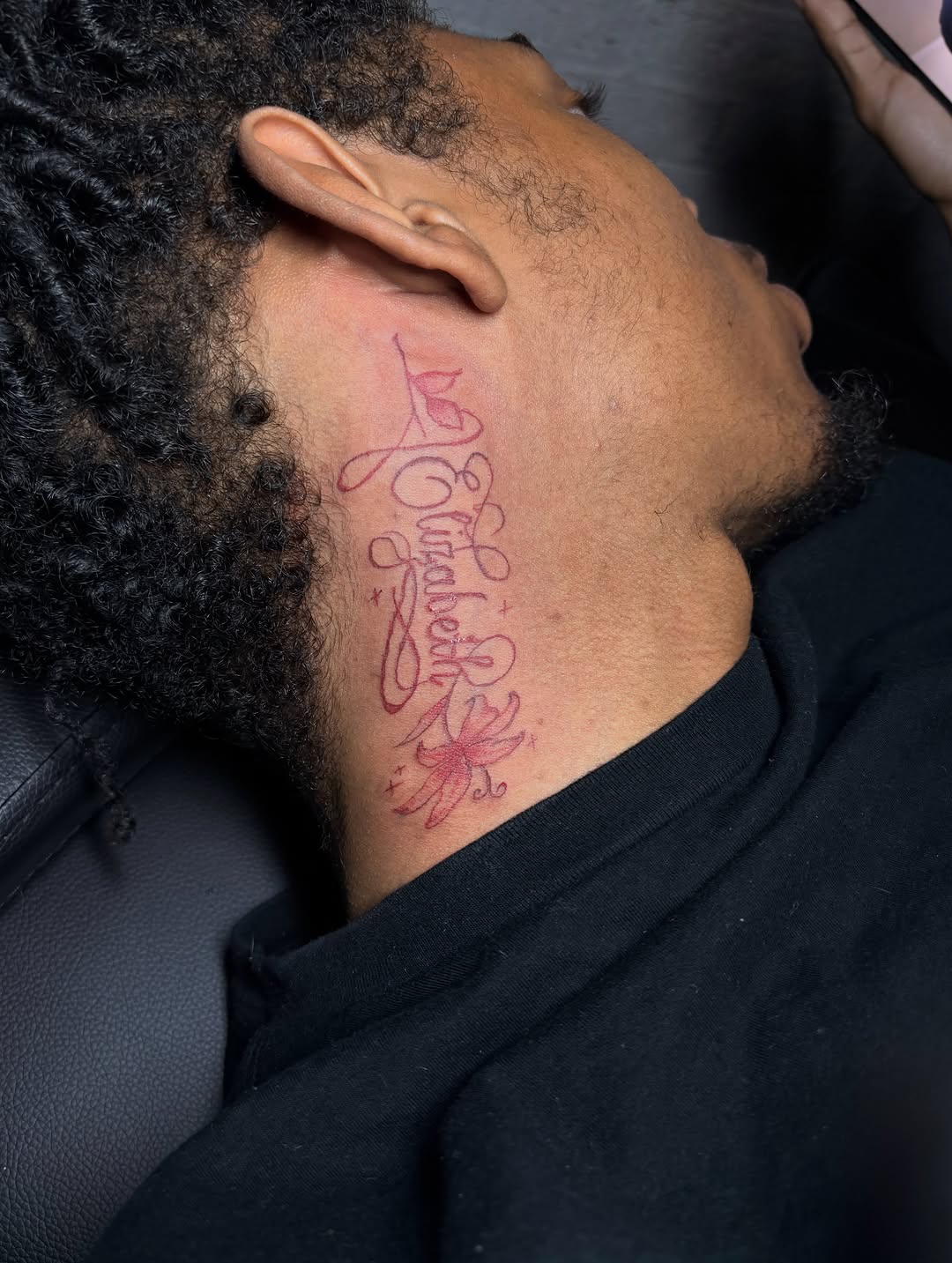 Tattoo by @winniinks — lettering_script, fine_line