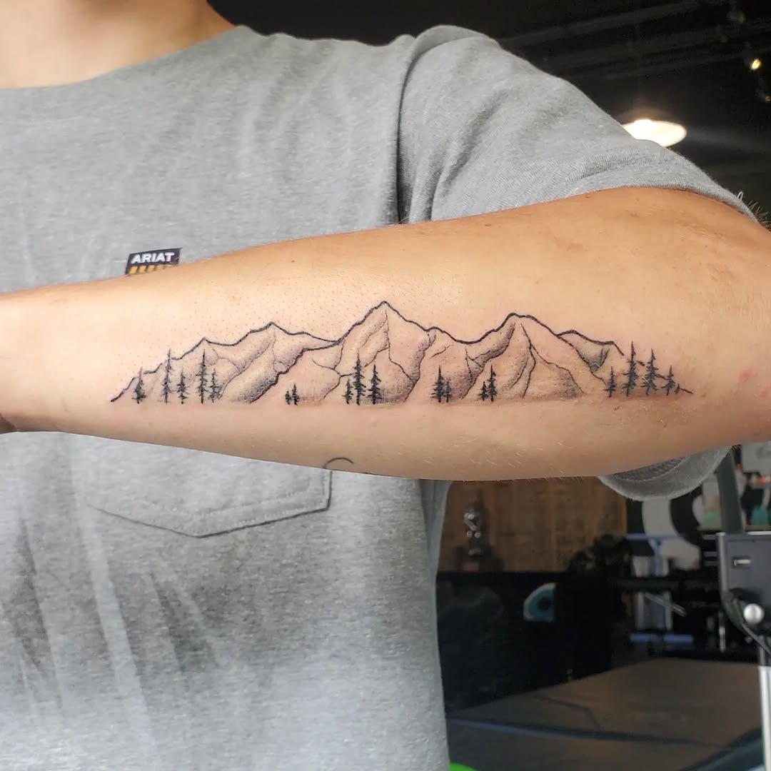 Tattoo by @crookedwil — black_and_grey, fine_line