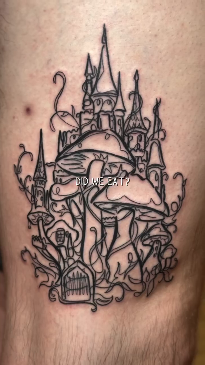 Tattoo by @wellgoodmate__ — illustrative, blackwork