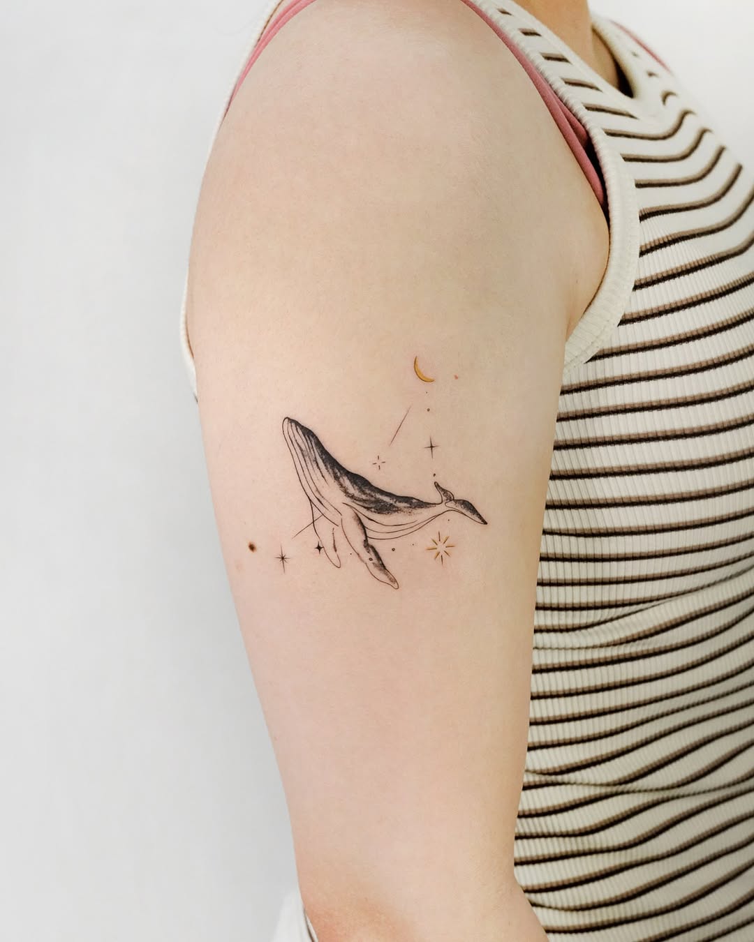 Tattoo by @tattooist_today_do โ fine_line, black_and_grey