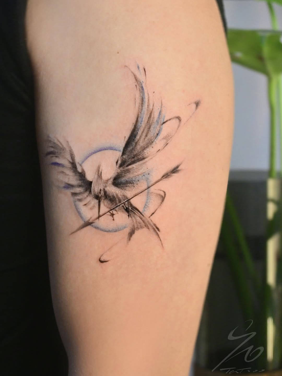 Tattoo by @90tattoo_ — illustrative, watercolor