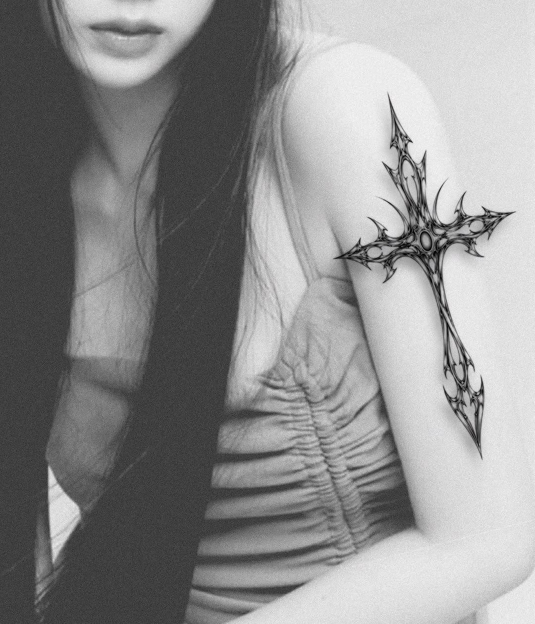 Tattoo by @haeng.art — blackwork, ornamental