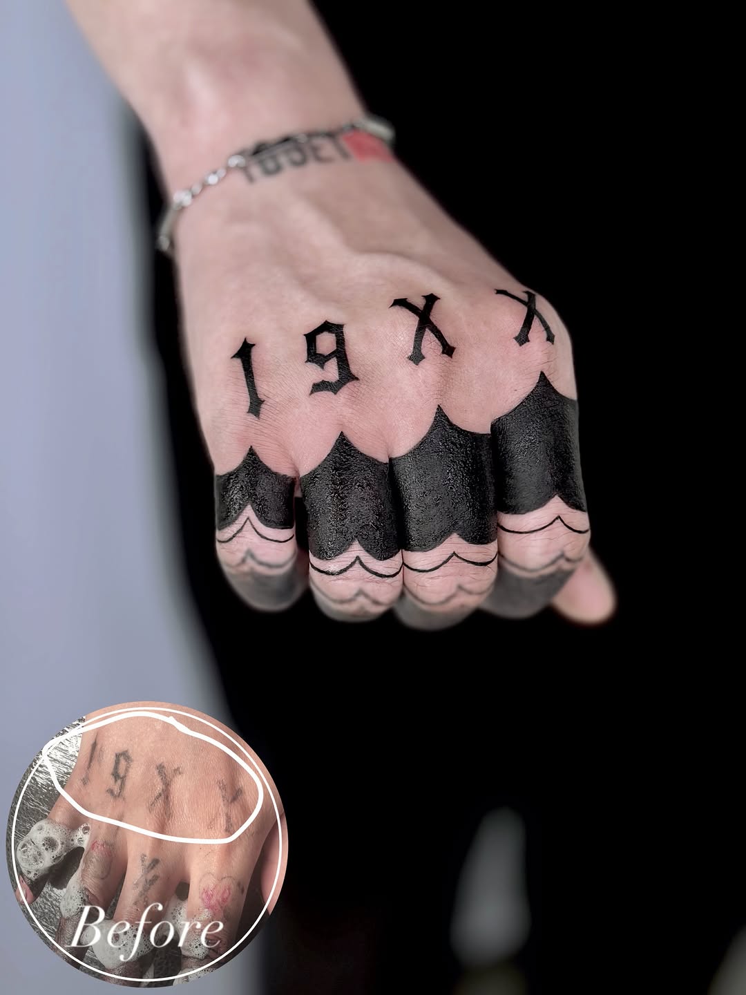 Tattoo by @heuk.me_tattoo — lettering_script, blackwork