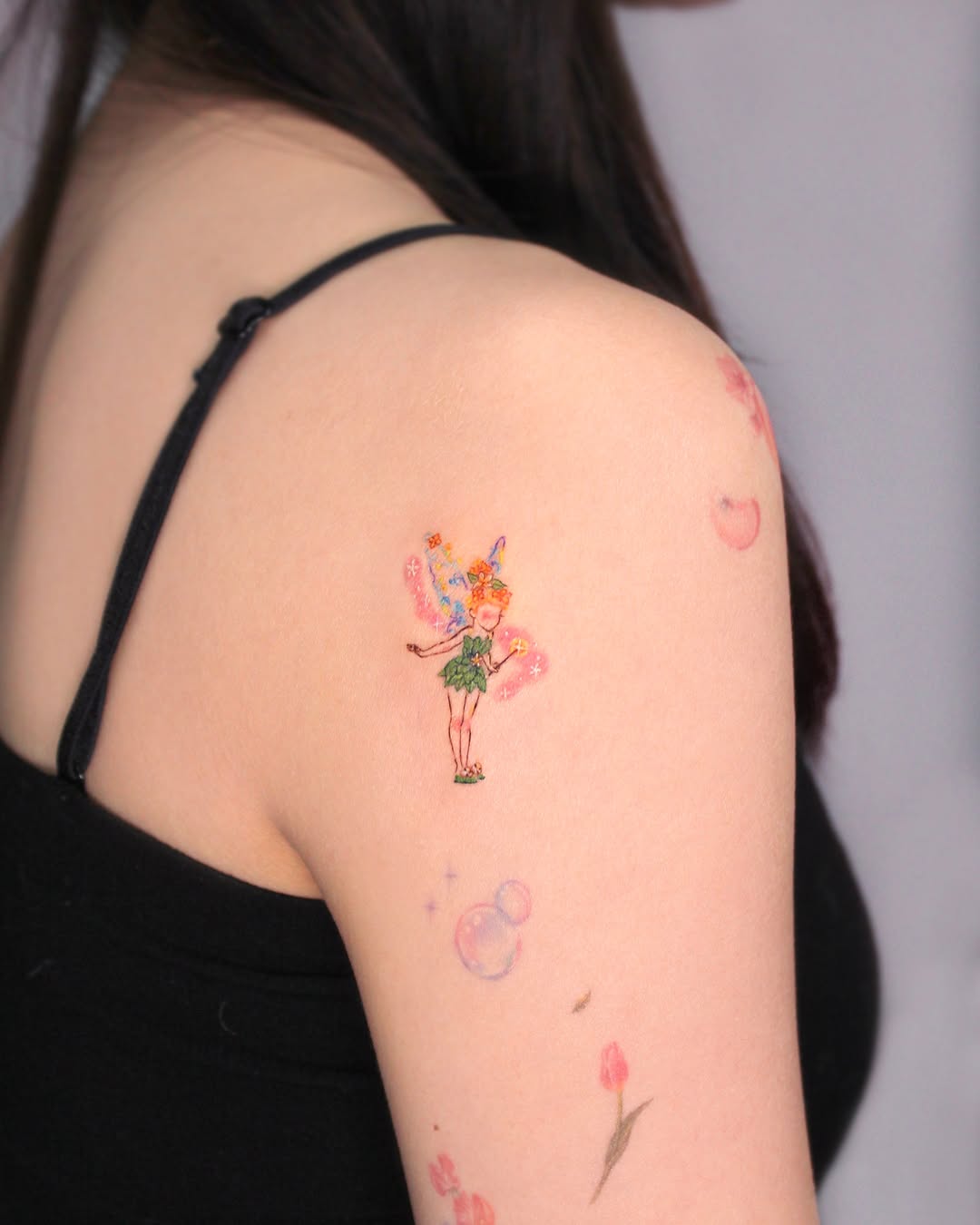 Tattoo by @leesun_tattoo — fine_line, anime