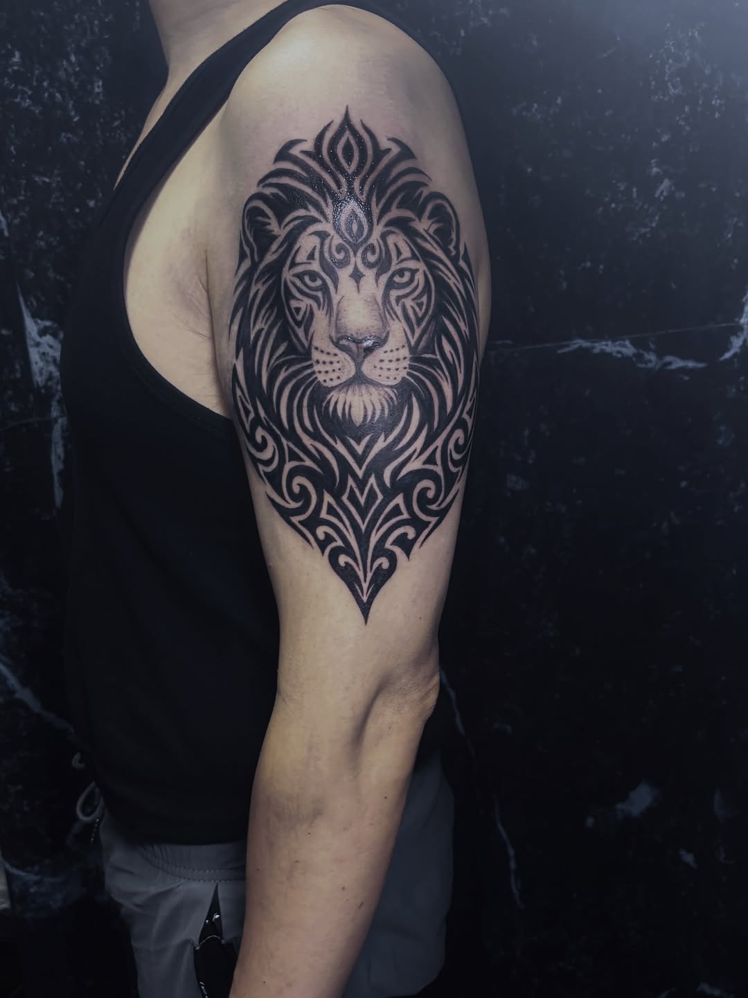 Tattoo by @sagittarius_tattoohk — blackwork, ornamental
