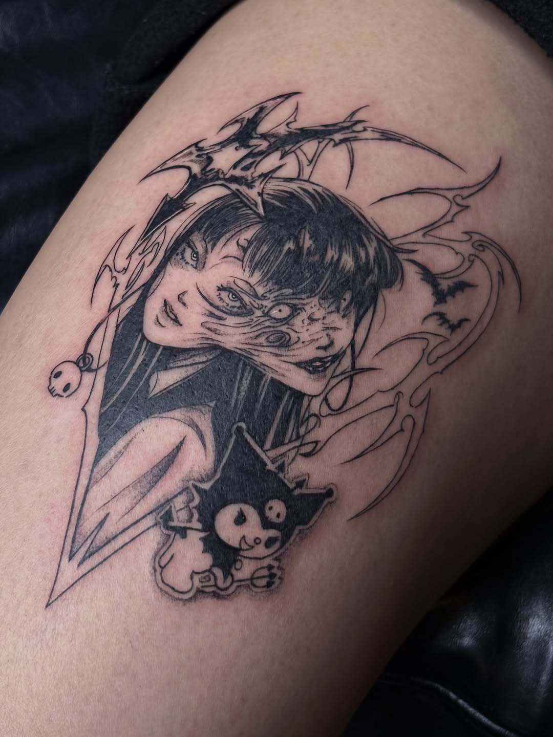 Tattoo by @deathtxpia โ black_and_grey, illustrative