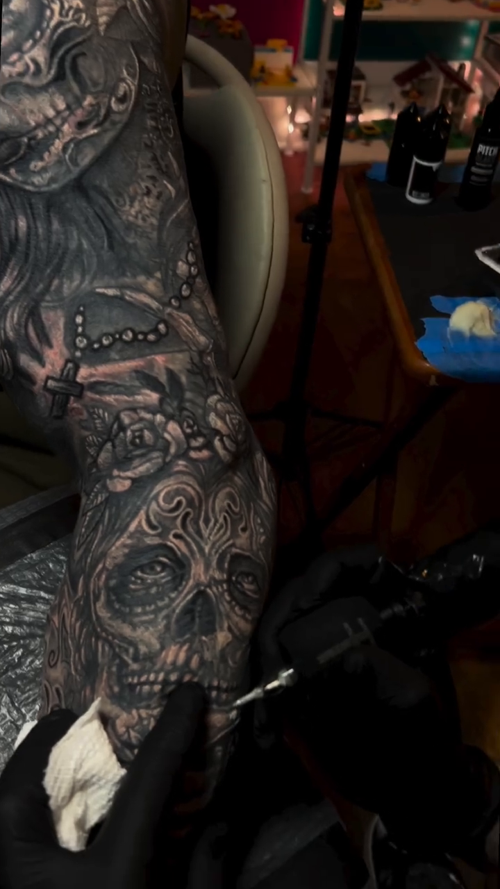 Tattoo by @biggusink — black_and_grey, realism