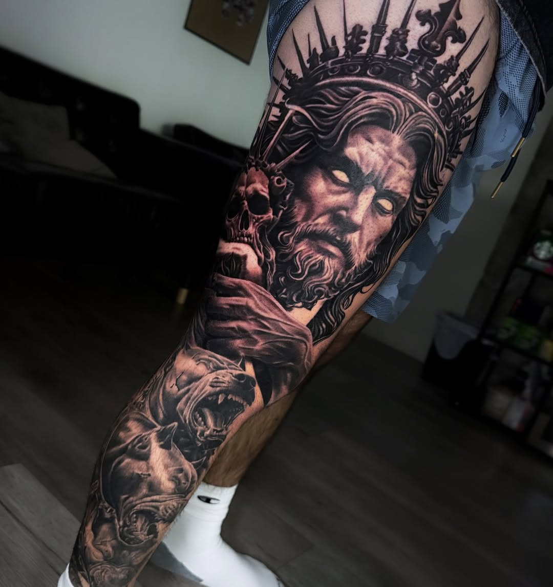 Tattoo by @inkbymaaku — realism, black_and_grey