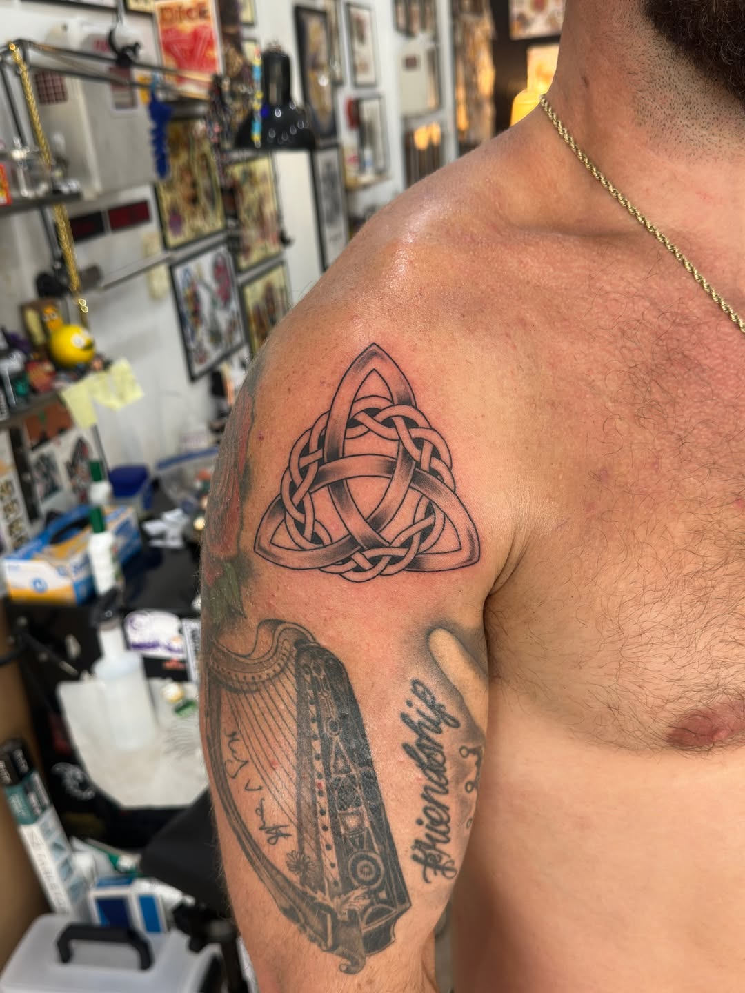 Tattoo by @irishmatt_tattoo — geometric, black_and_grey