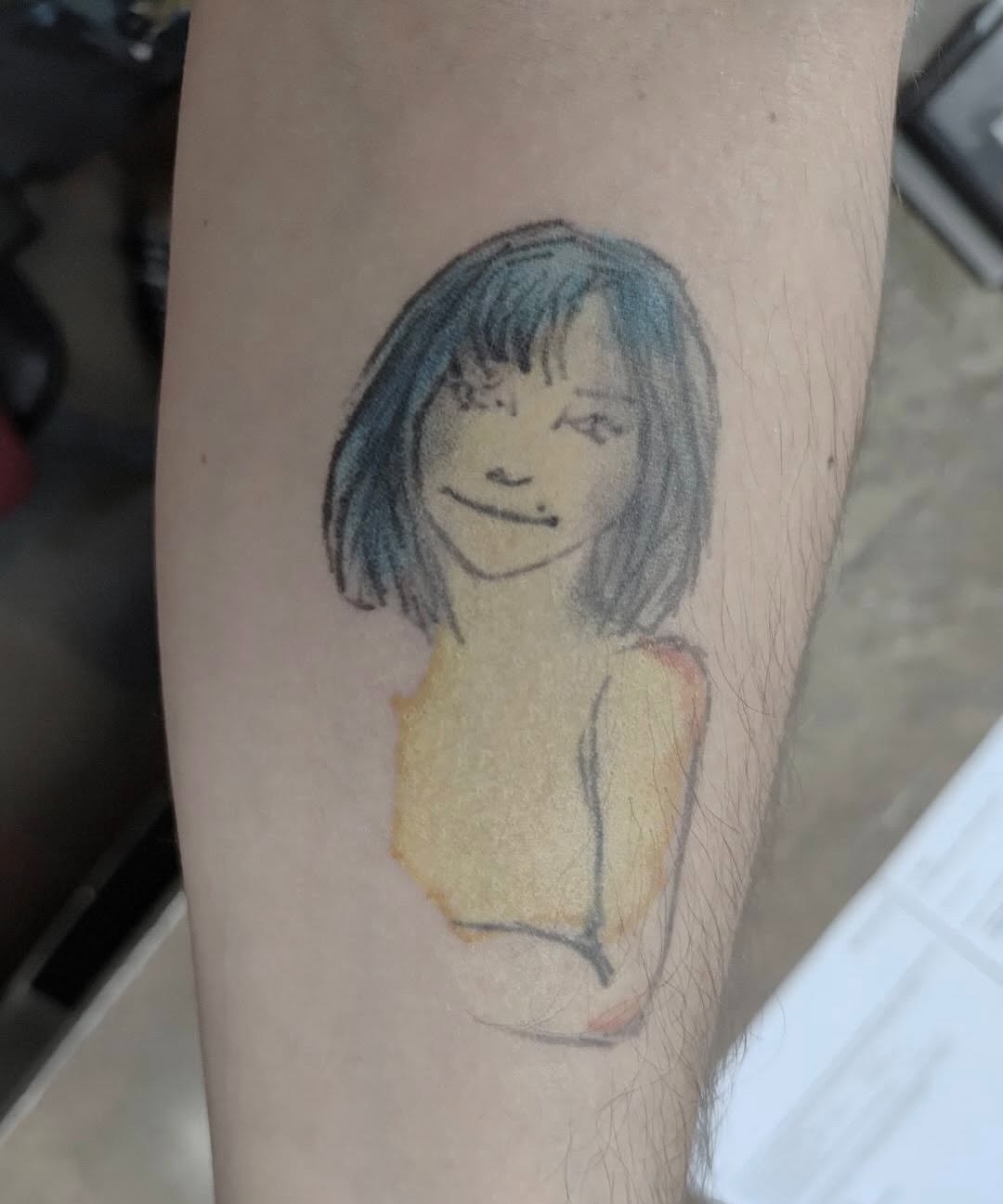 Tattoo by @boniaart — illustrative, sketch