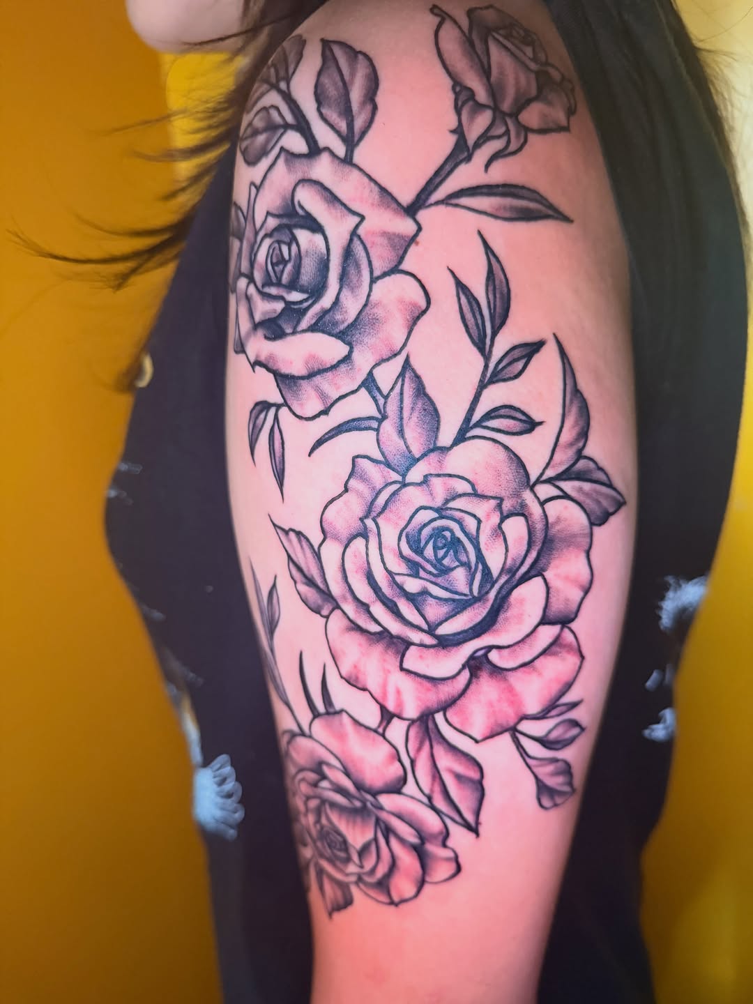 Tattoo by @samanthahouston_art โ black_and_grey, realism