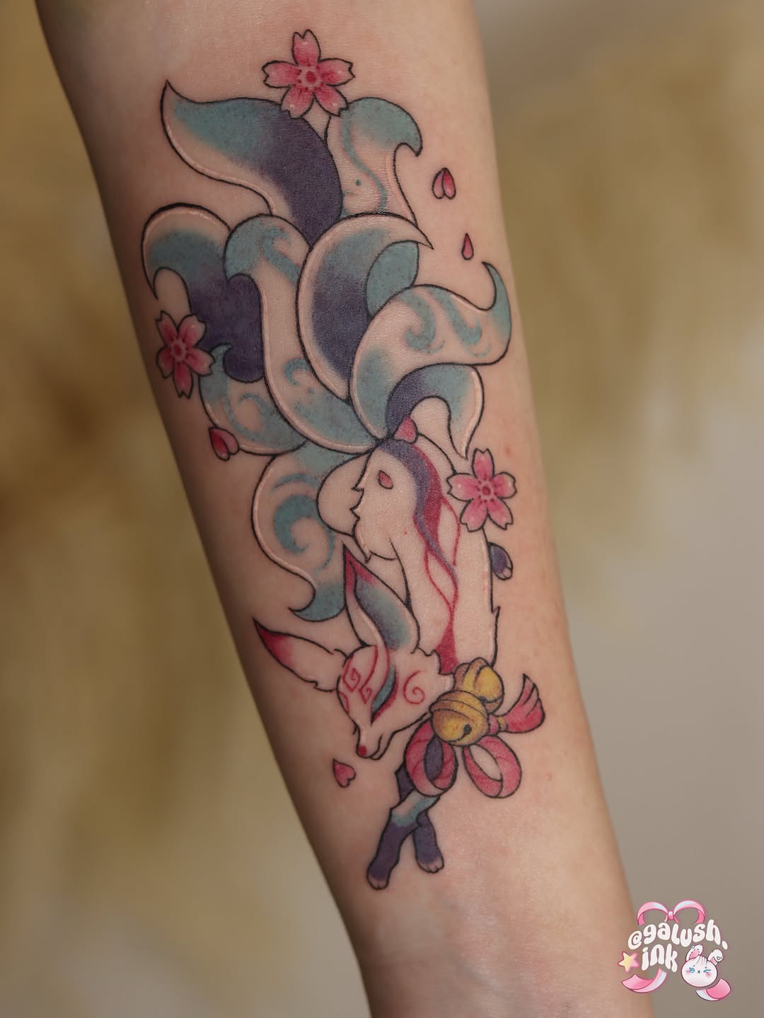 Tattoo by @galush.ink โ anime, new_school