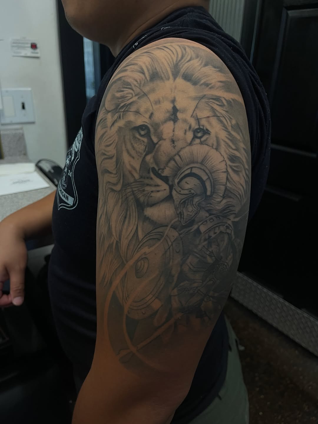 Tattoo by @dtat2christ — realism, black_and_grey