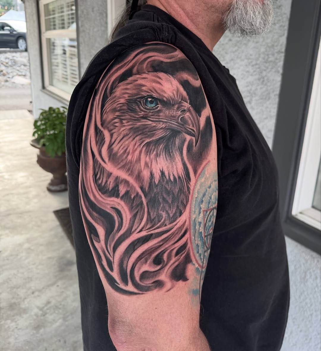 Tattoo by @travisbrowntattoos — realism, black_and_grey