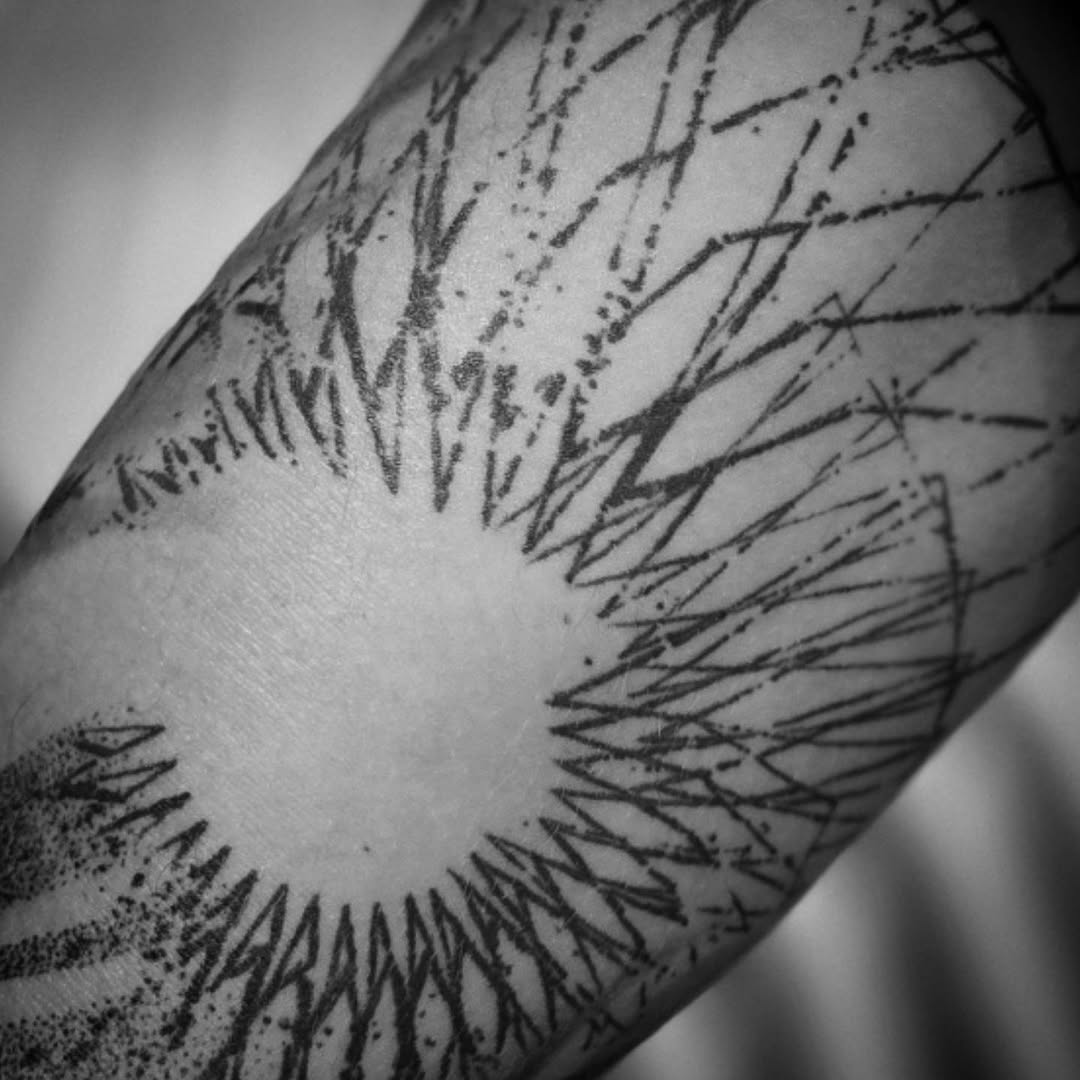 Tattoo by @aaronistattoo — dotwork, blackwork