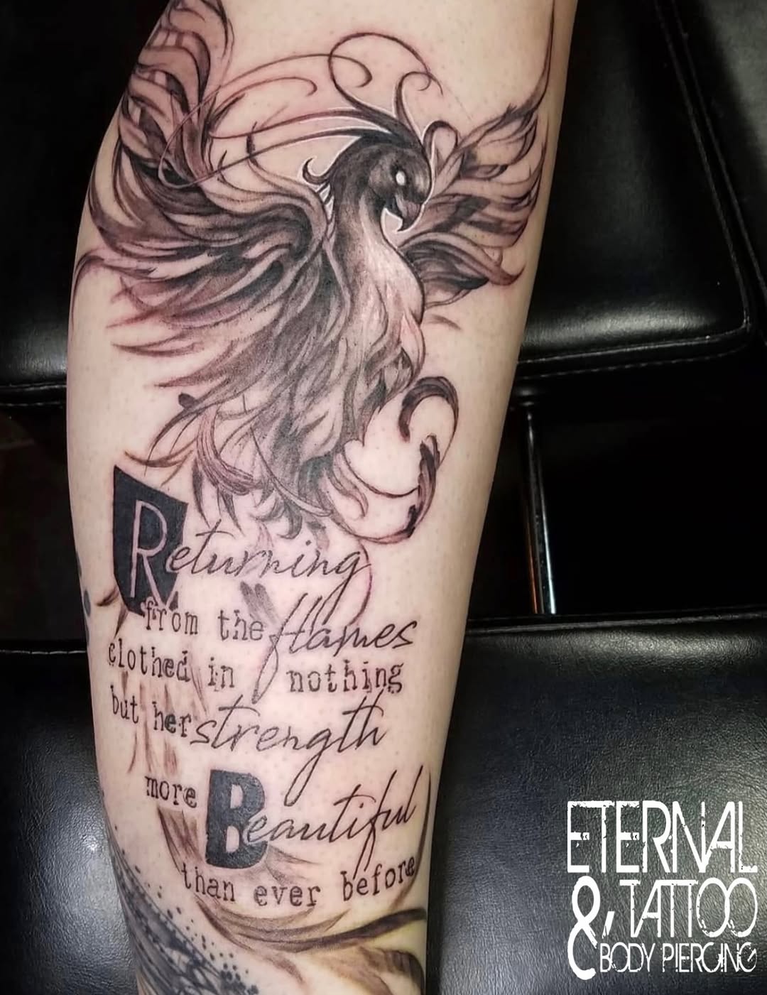 Tattoo by @tattooartist_dano — black_and_grey, lettering_script