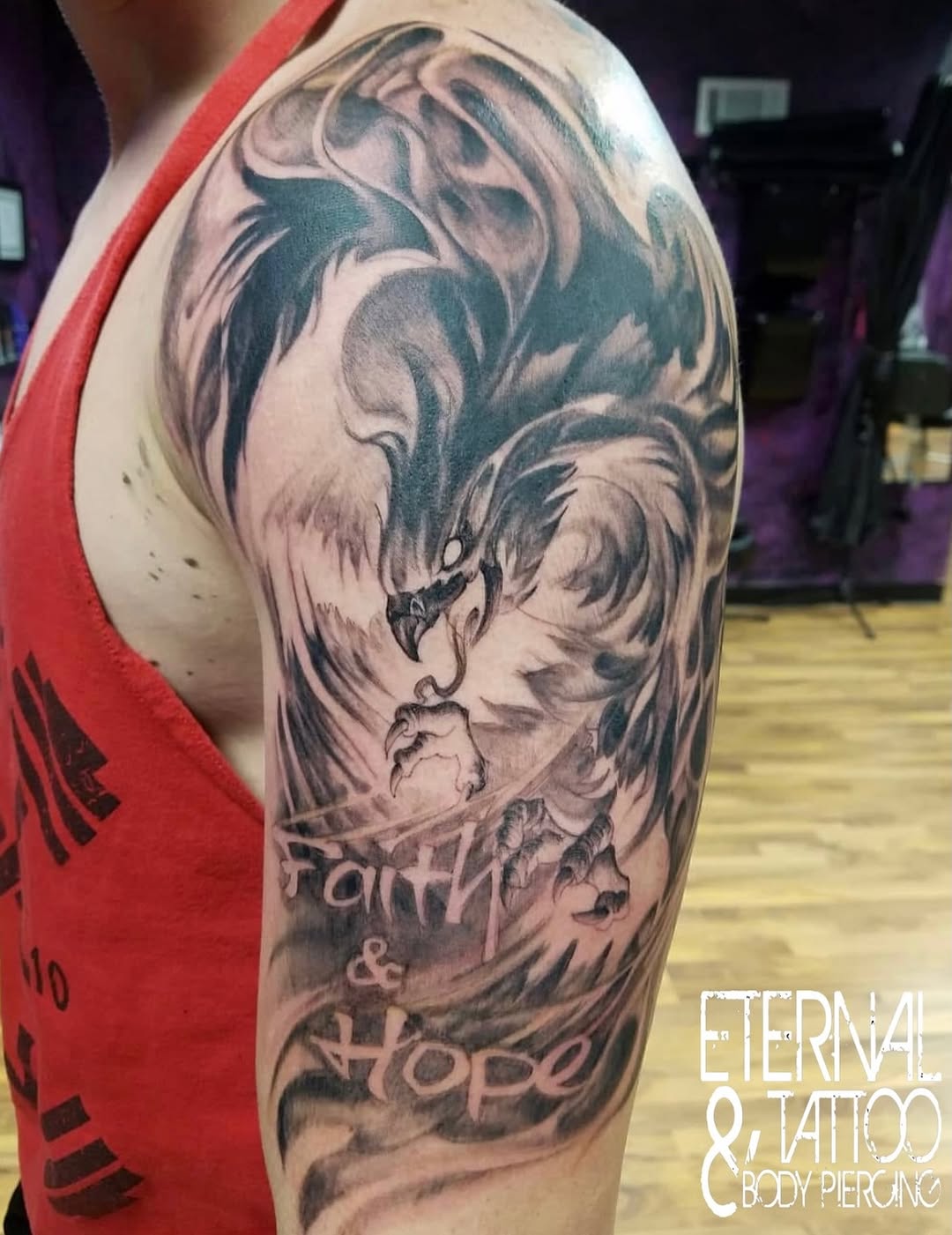 Tattoo by @tattooartist_dano — realism, lettering_script