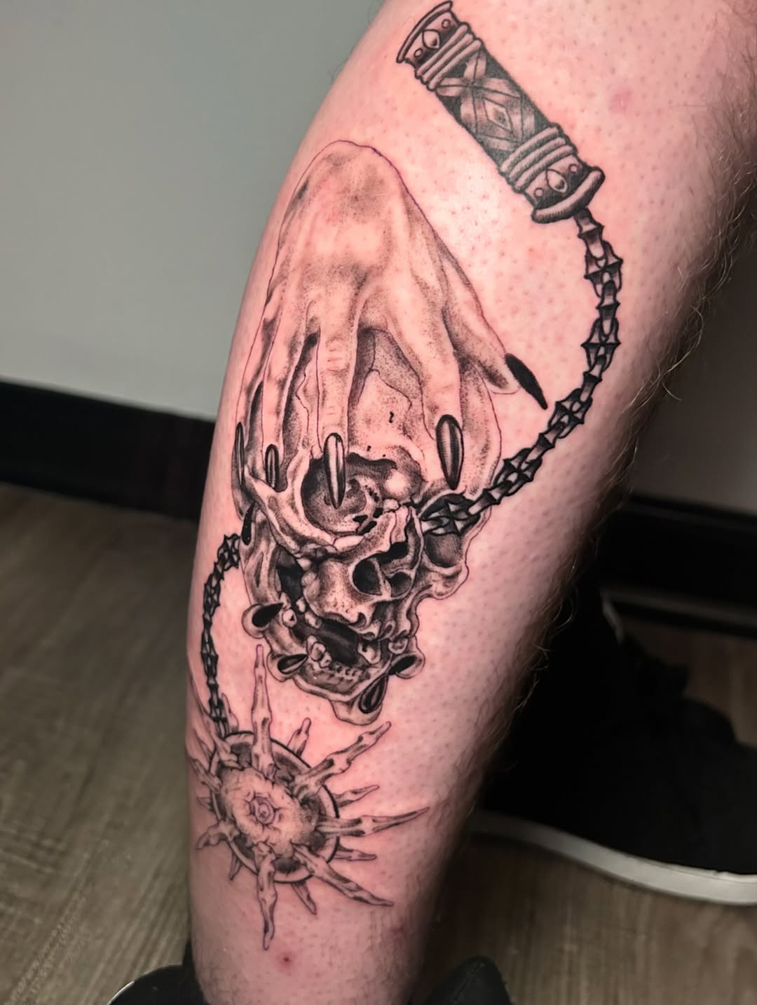 Tattoo by @socratiicrrat โ dark_realism, black_and_grey