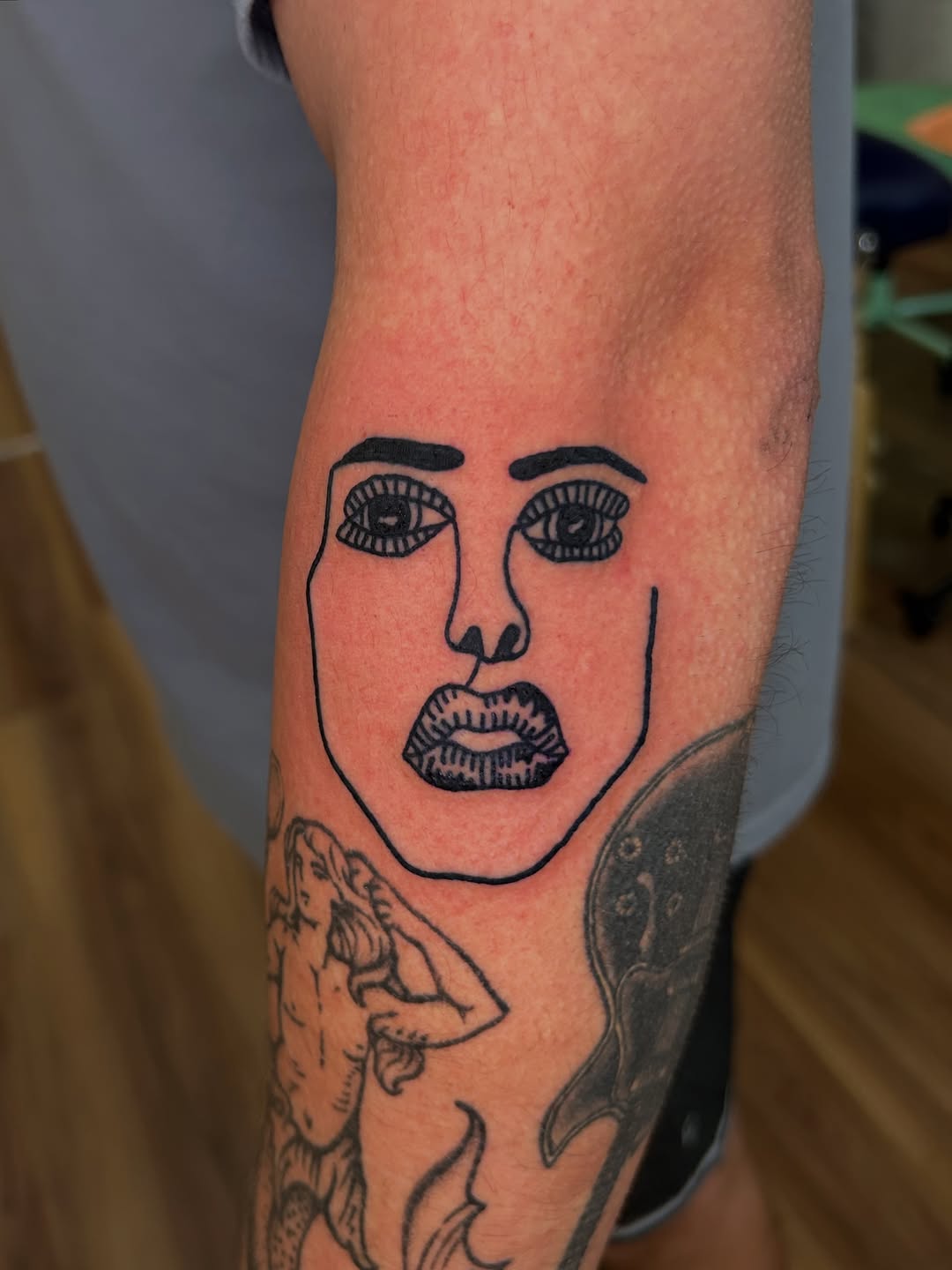 Tattoo by @iiinertia โ fine_line, blackwork