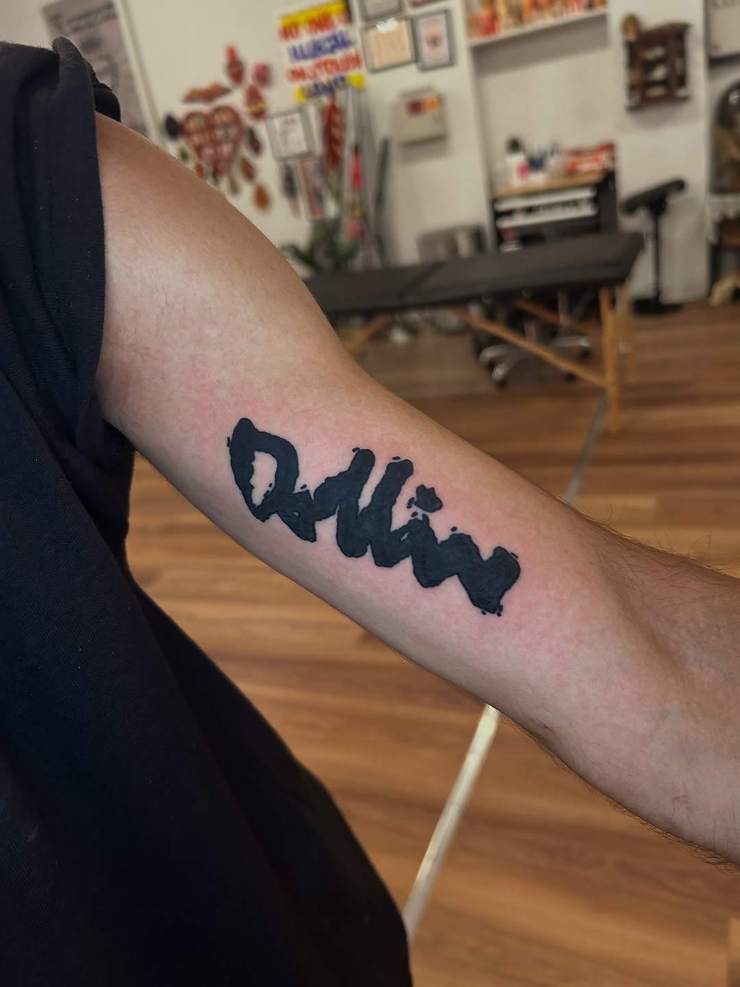 Tattoo by @iiinertia โ lettering_script