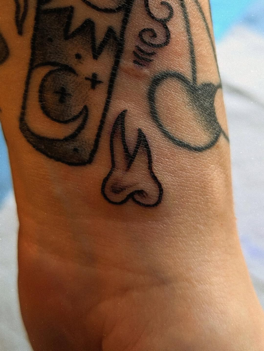 Tattoo by @sinisterspud — blackwork