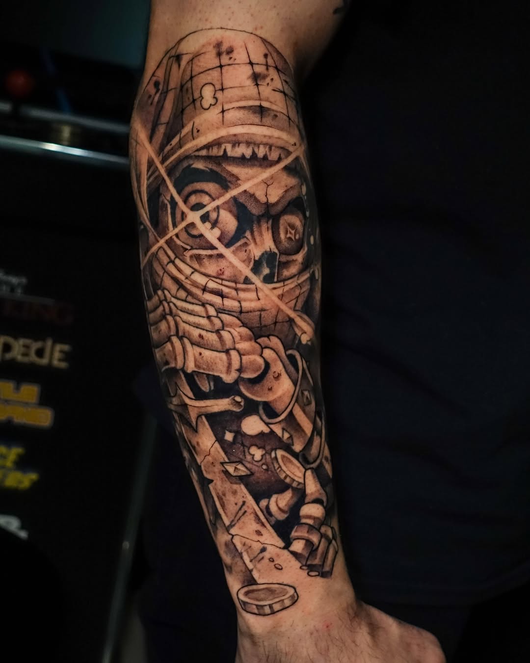 Tattoo by @leperemael — new_school, black_and_grey