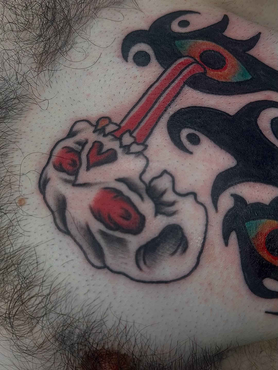 Tattoo by @cryptidtattooer — american_traditional
