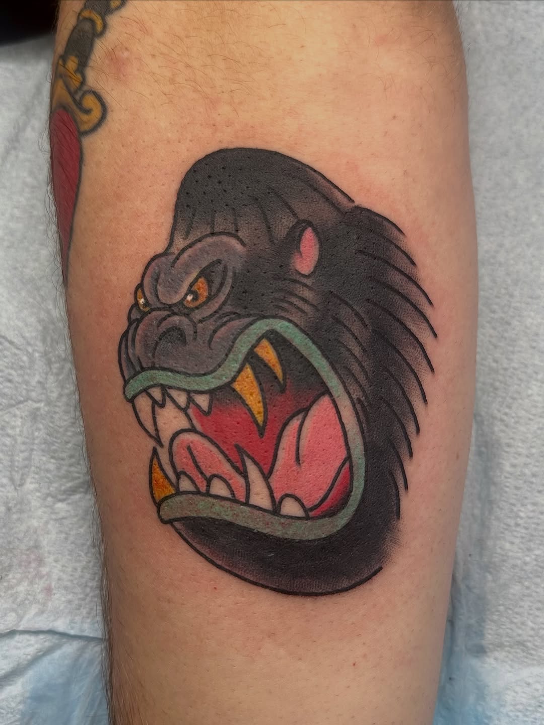Tattoo by @cryptidtattooer — american_traditional