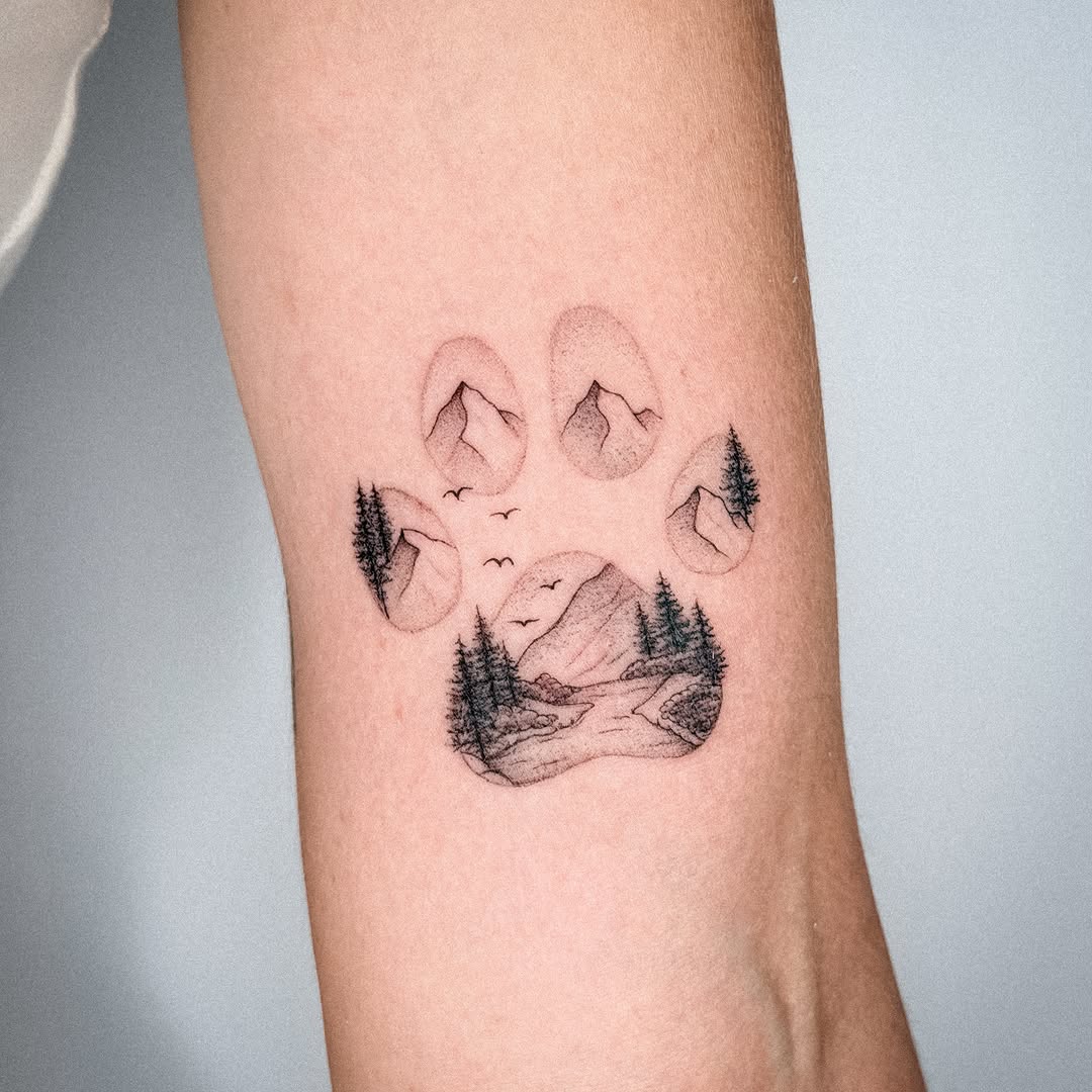 Tattoo by @inkedwithco β fine_line, dotwork