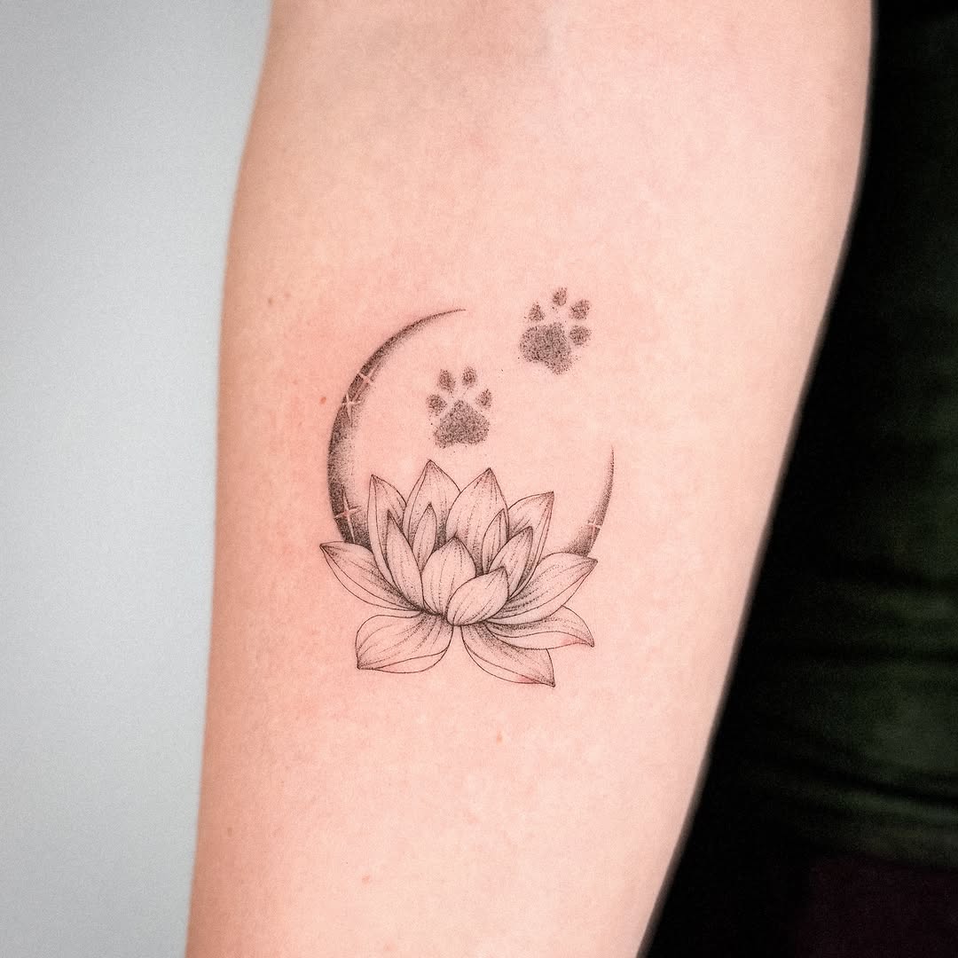 Tattoo by @inkedwithco β fine_line, dotwork