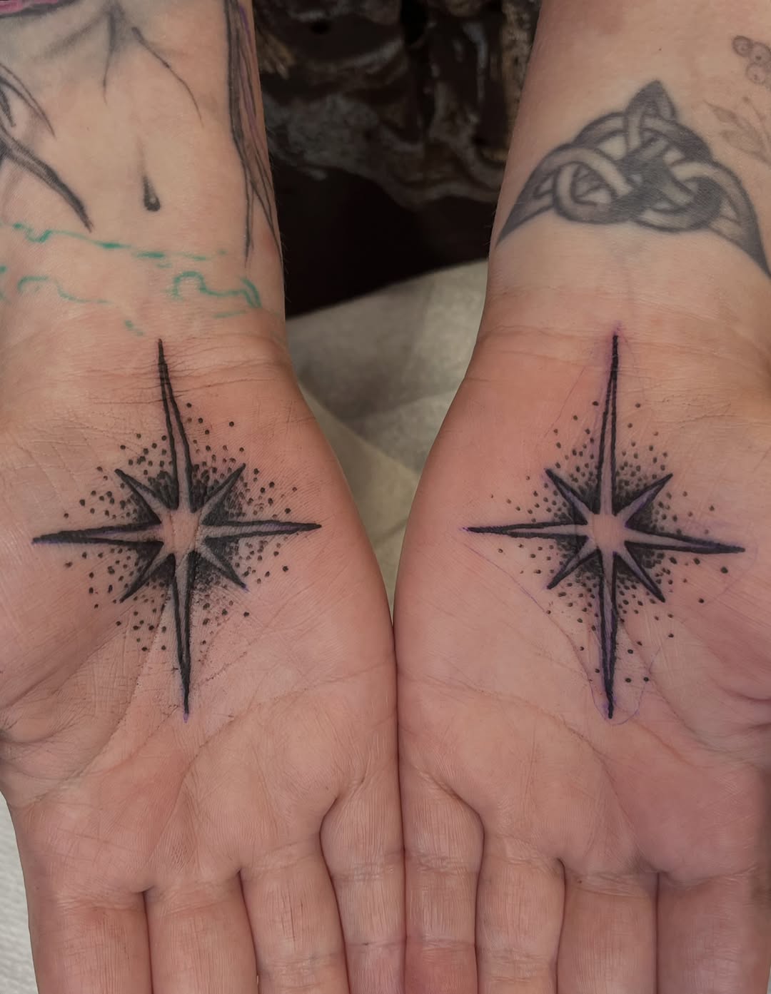 Tattoo by @dum.luck.ink — dotwork, fine_line