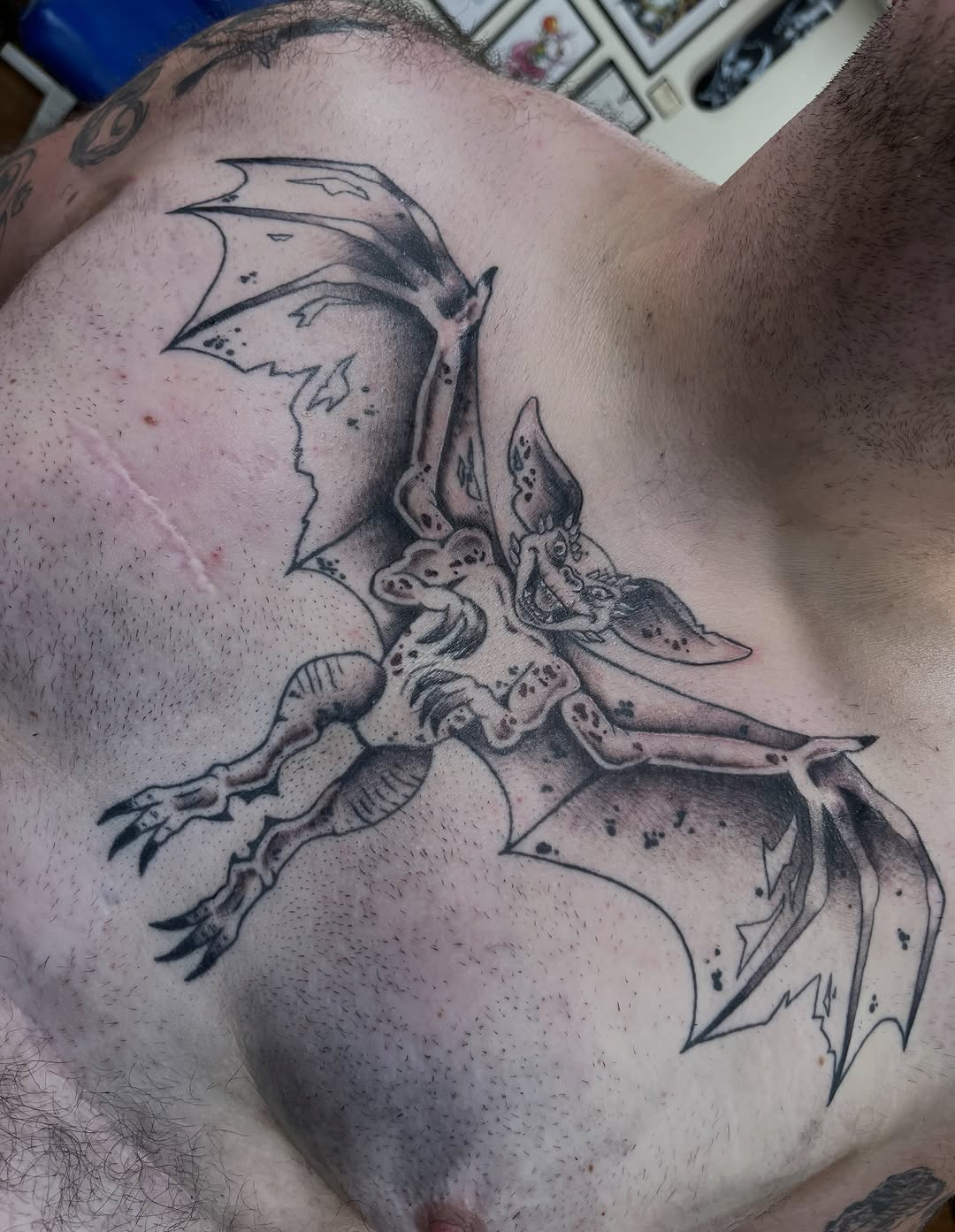 Tattoo by @dum.luck.ink — black_and_grey, illustrative