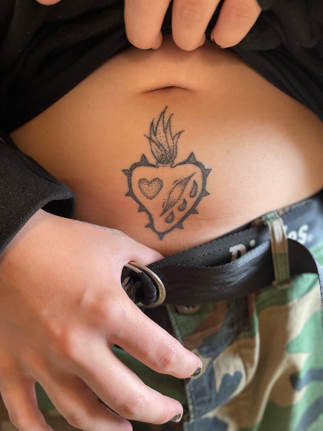 Tattoo by @rat.hearts โ dotwork, black_and_grey