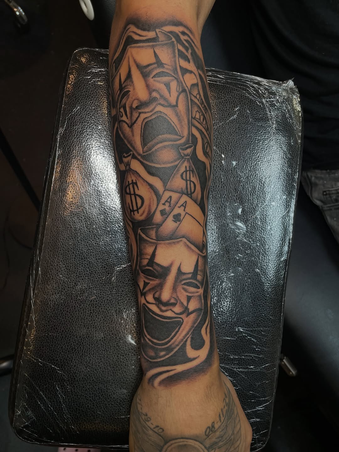 Tattoo by @lj._tattoos — chicano, black_and_grey