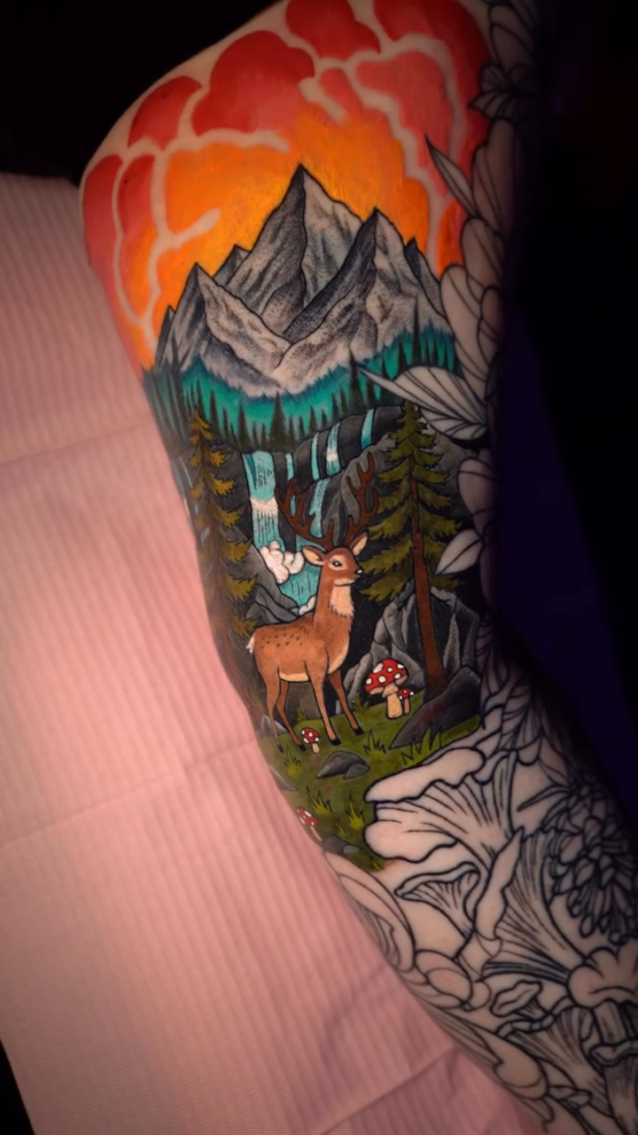 Tattoo by @aries.inkz โ realism, japanese_irezumi
