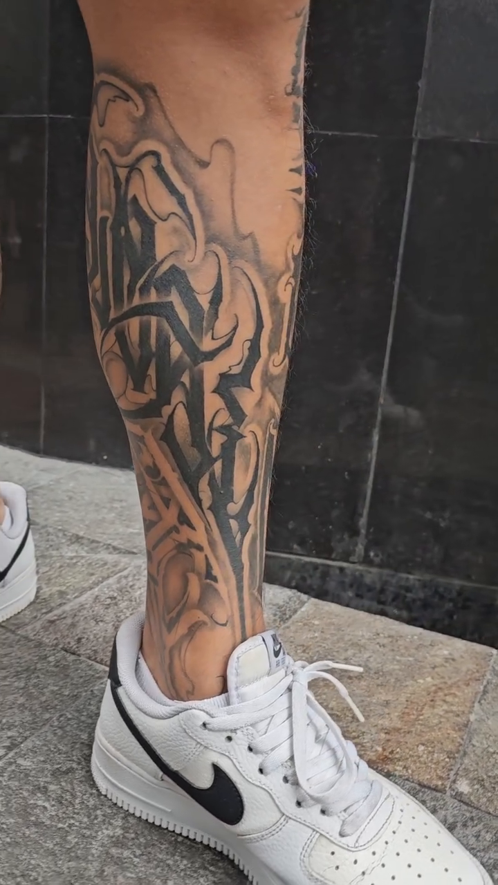 Tattoo by @toretattoo_311 — lettering_script, black_and_grey