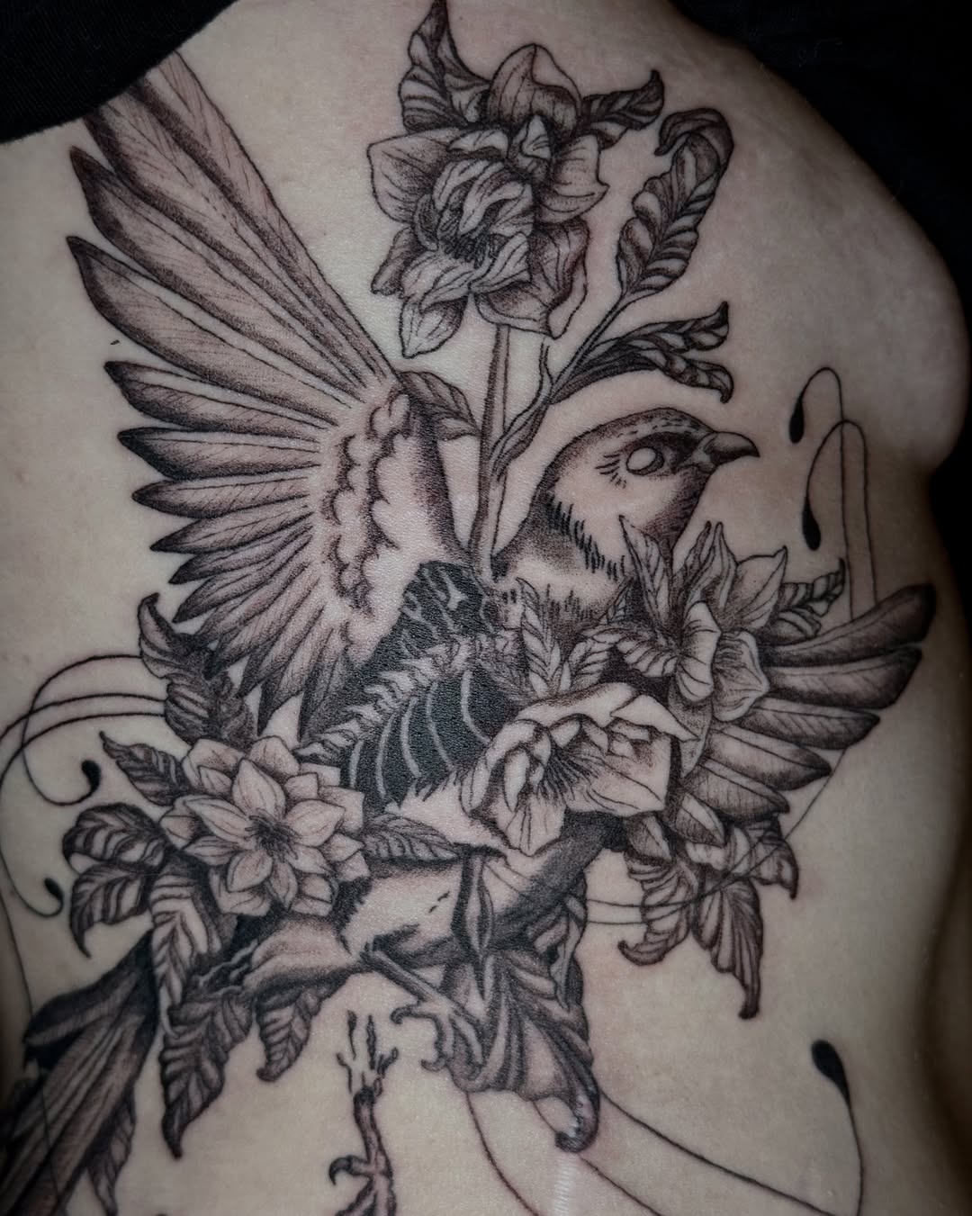 Tattoo by @velvet.briar — black_and_grey, realism