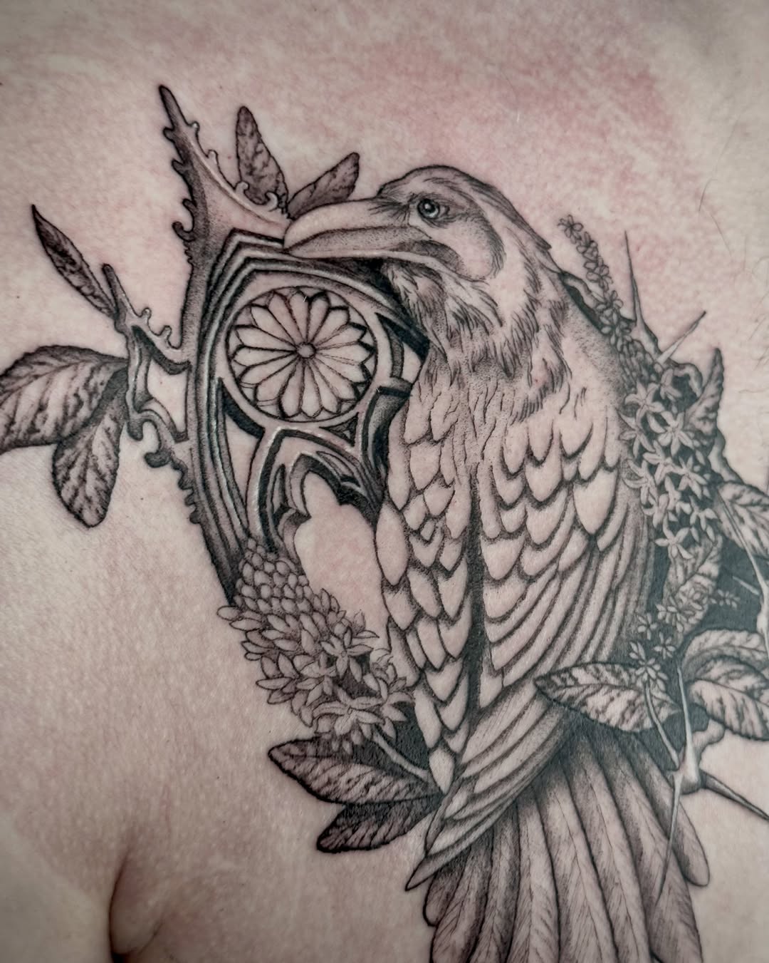 Tattoo by @velvet.briar — black_and_grey, realism